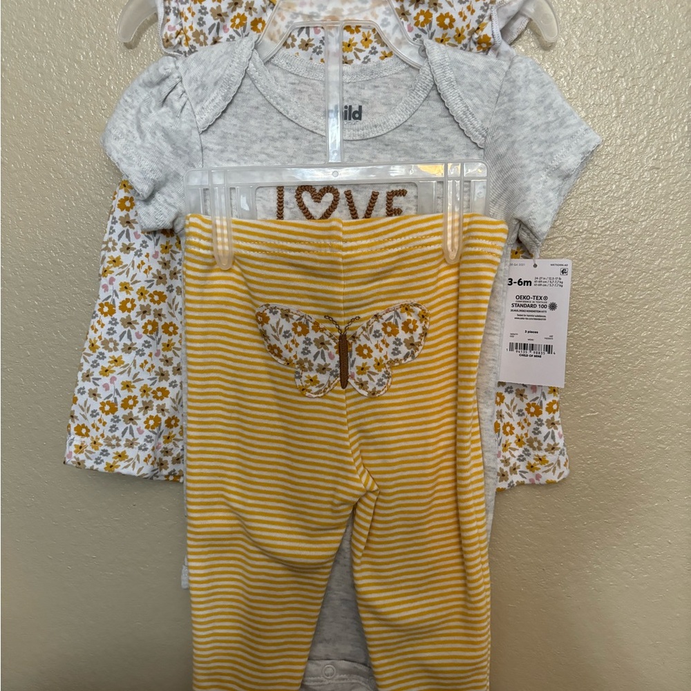 Baby girls three-piece set